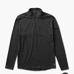 NWOT Vuori Men’s Ease Performance Half Zip in Charcoal